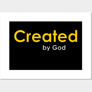 Creationist Created by God Posters and Art